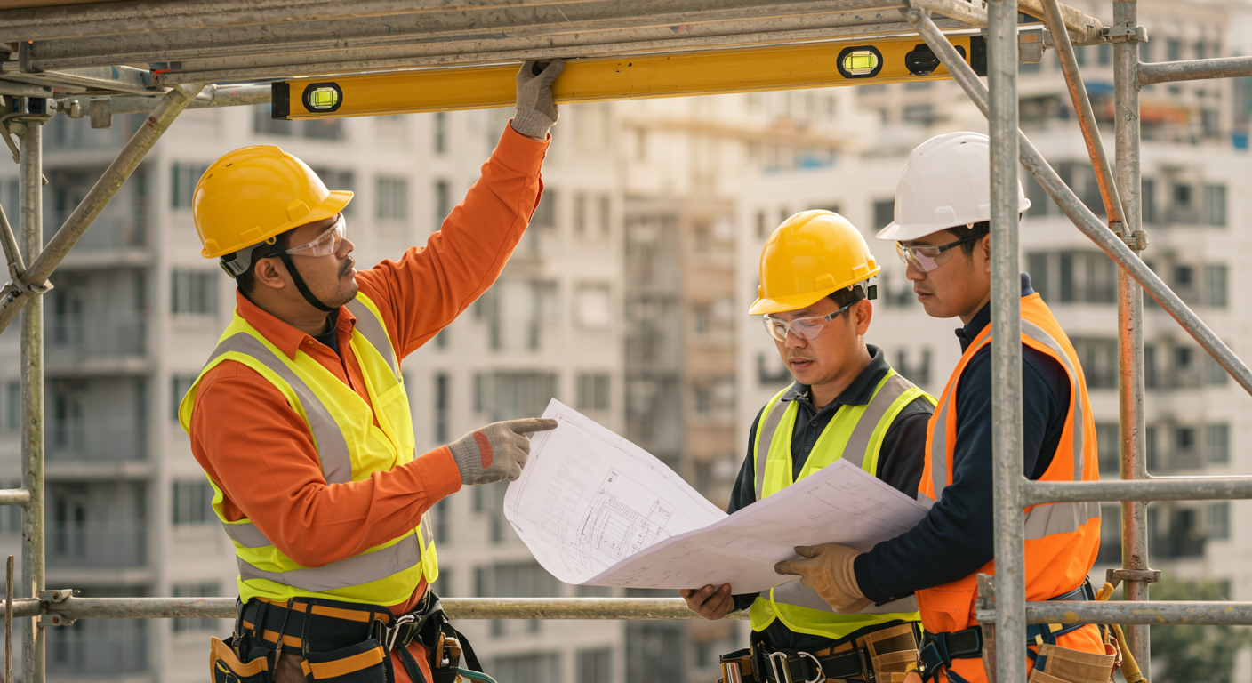 Professional scaffolding structure